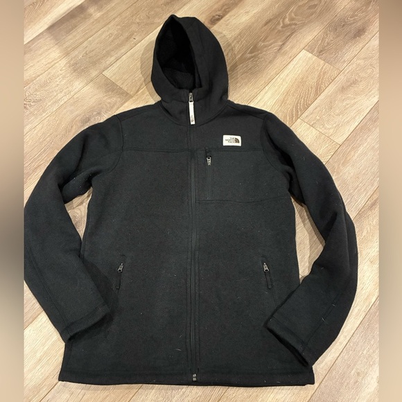 THE NORTH FACE | charcoal grey Fleece zip up hoodie medium - Picture 4 of 7